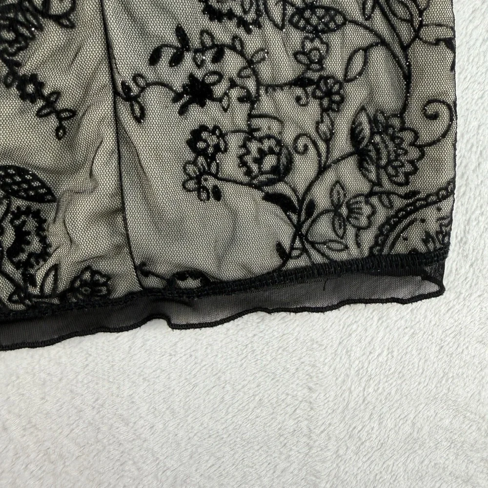 Y2K Cocomo M Babydoll Top Sheer Whimsigoth Whimsy Fairy Coquette Baddie‎ Sexy